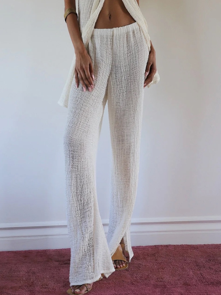 Savannah Morrow Selene Pant In Cream Size Xs